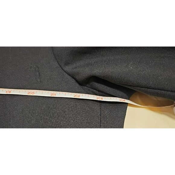 Neil Allyn Tuxedo Jacket Men 42R Black Wool Dinner Suit Coat Satin Lapel Formal - Picture 8 of 11